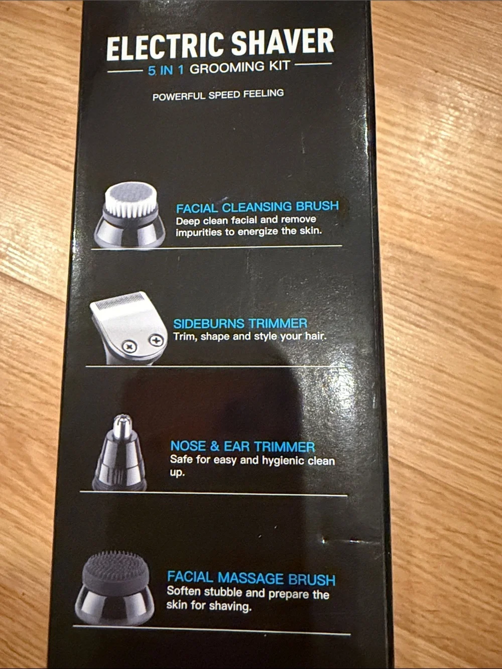 5-in-1 Electric Shaver Grooming Kit - Metallic Purple Finish
